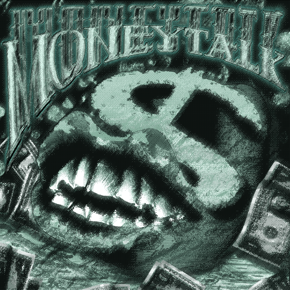 Album cover art for "Money Talk" by Yung Adisz & Młodytosiek