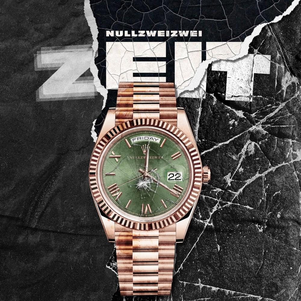 Album cover art for "ZEIT" by Nullzweizwei