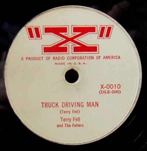 Album cover art for "Truck Driving Man" by Terry Fell