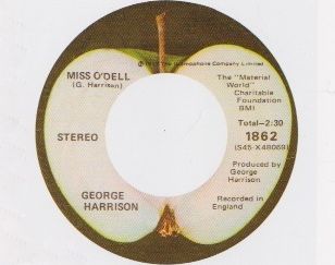 Album cover art for "Miss O’Dell" by George Harrison