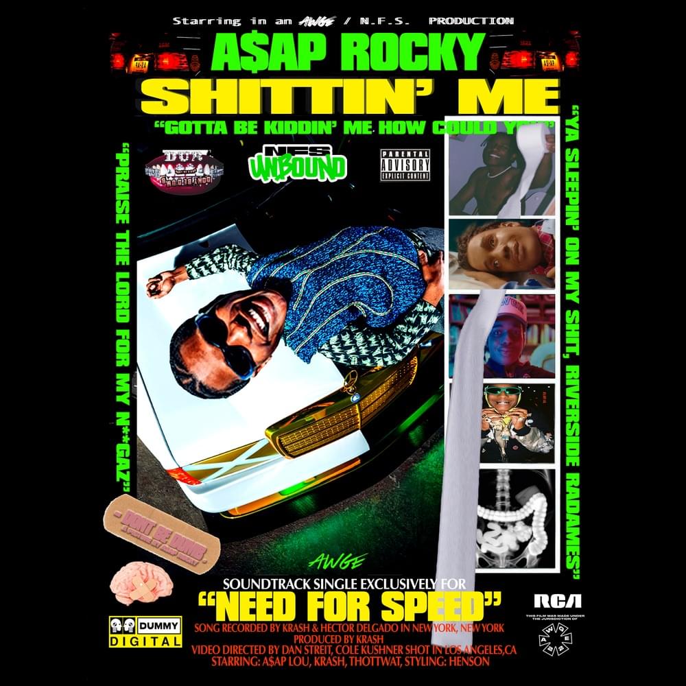 Album cover art for "Shittin’ Me" by A$AP Rocky