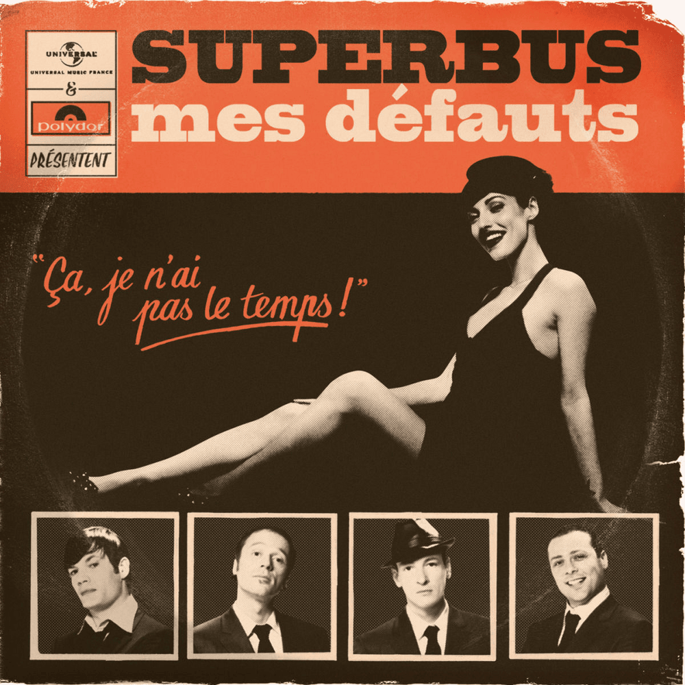 Album cover art for "Mes défauts" by Superbus