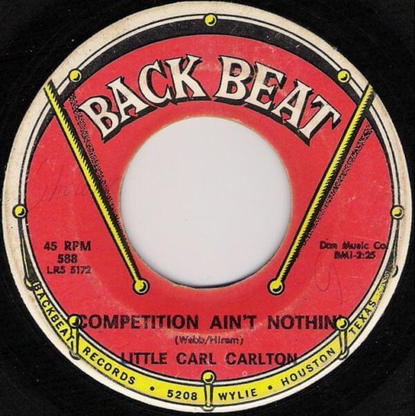 Album cover art for "Competition Ain’t Nothing" by Carl Carlton