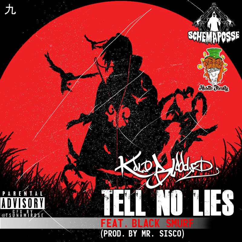 Album cover art for "Tell No Lies" by Kold-Blooded & Black Smurf