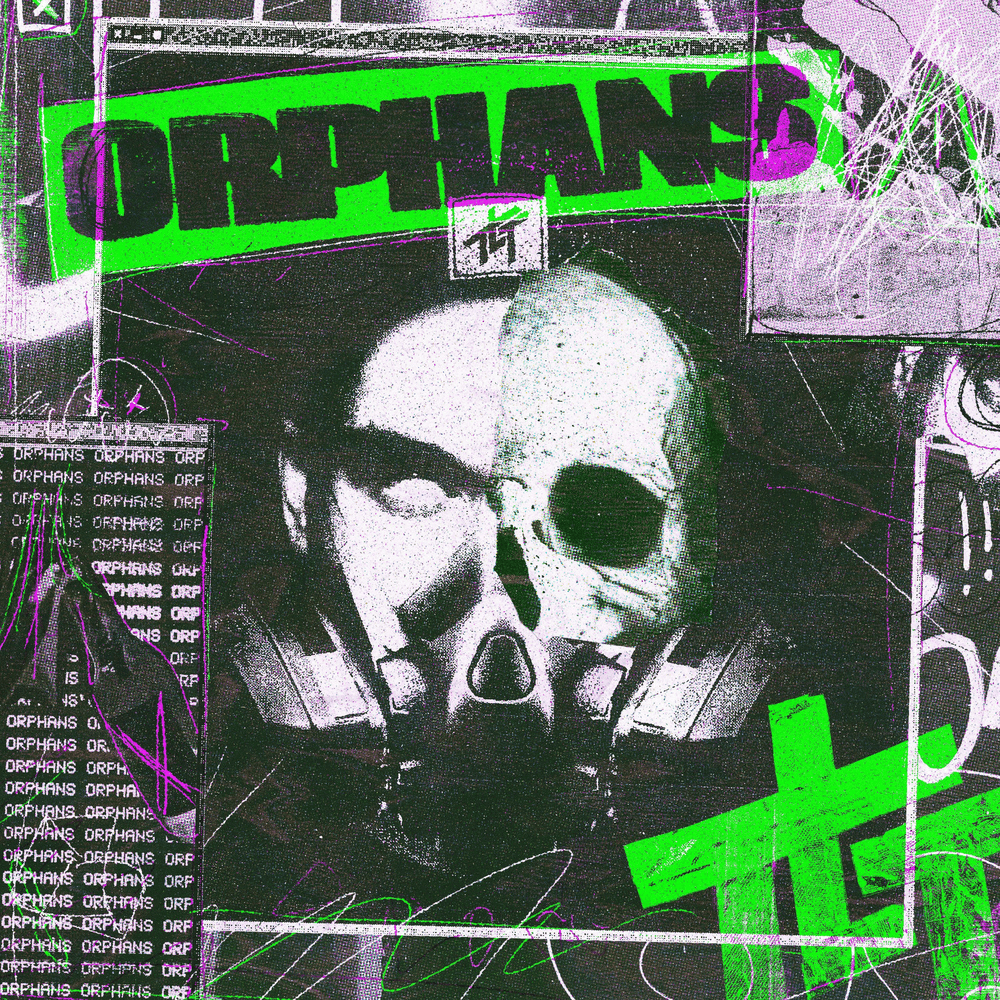 Album cover art for "Orphans" by The Living Tombstone