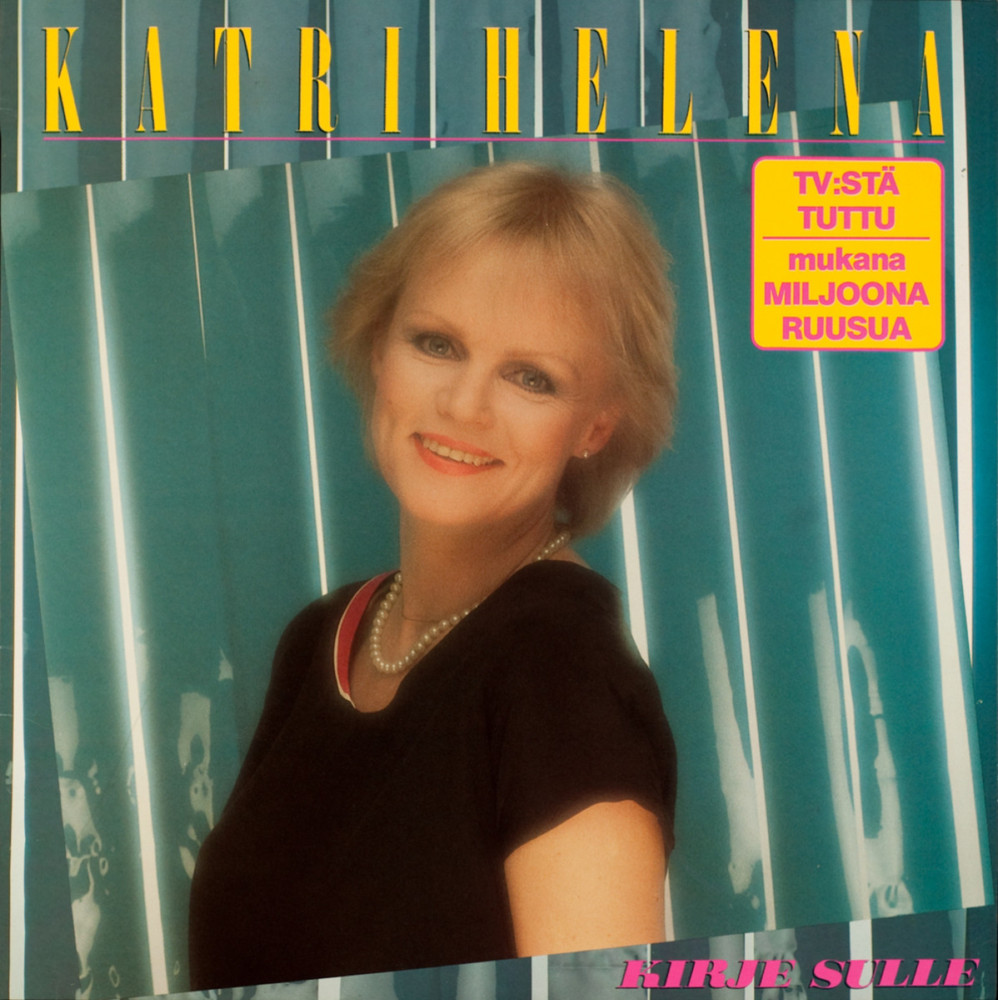 Album cover art for "Miljoona ruusua" by Katri Helena