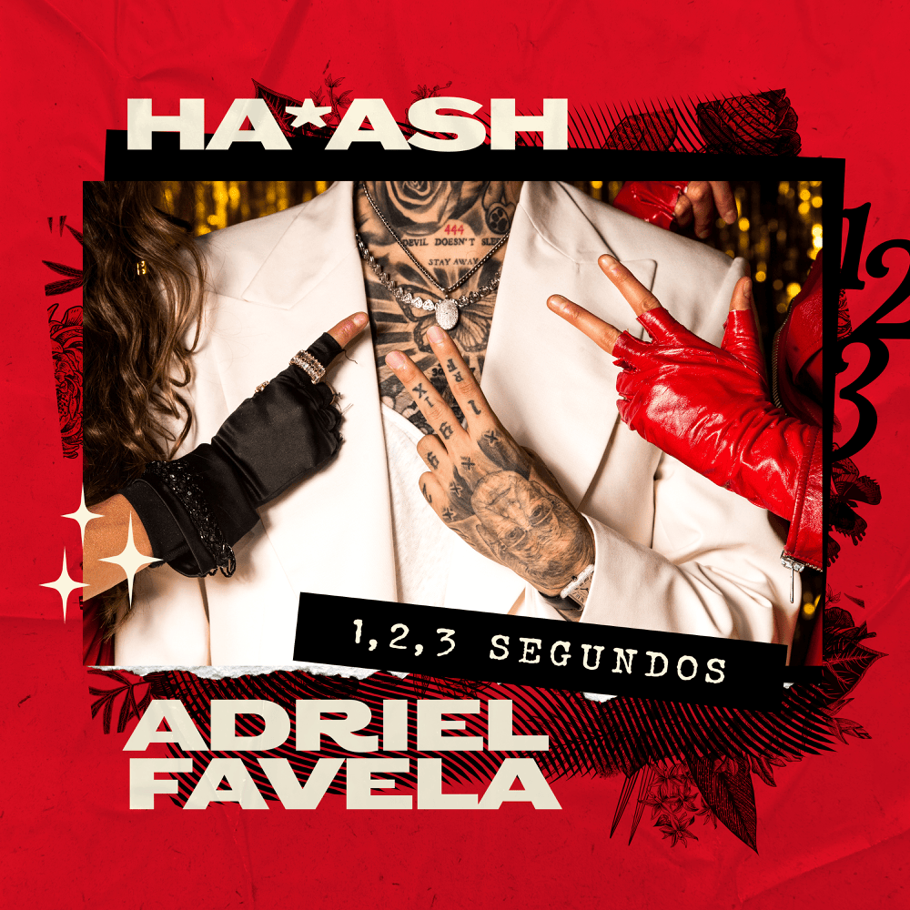 Album cover art for "1,2,3 Segundos" by Ha-Ash
