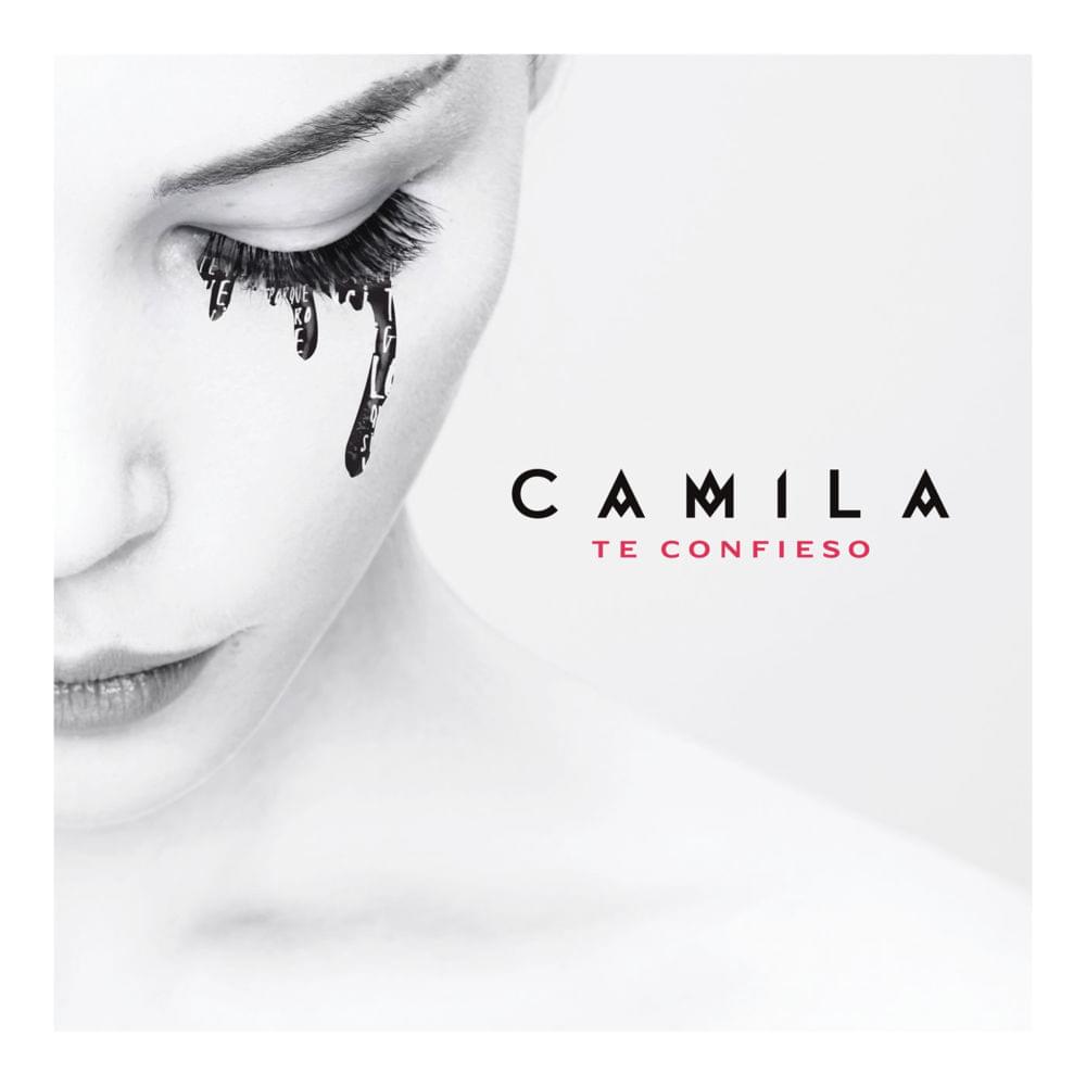 Album cover art for "Te Confieso" by Camila