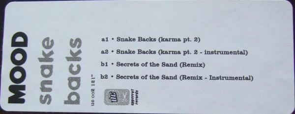 Album cover art for "Snakebacks (Karma Part Two)" by Mood