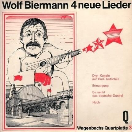 Album cover art for "Es senkt das deutsche Dunkel" by Wolf Biermann