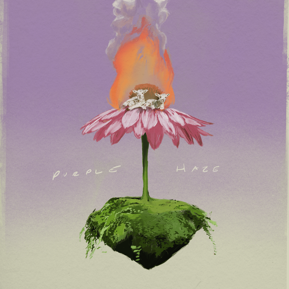 Album cover art for "Purple Haze" by Joy Oladokun