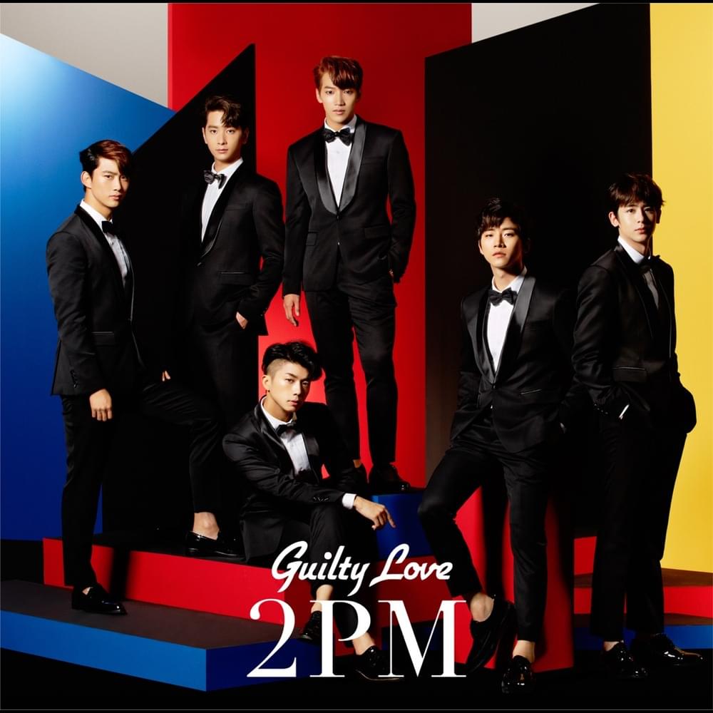 Album cover art for "Guilty Love" by 2PM (투피엠)