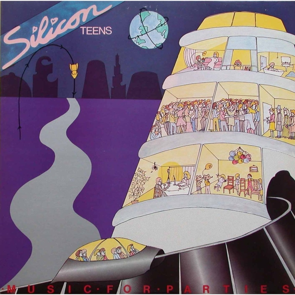 Album cover art for "Red River Rock" by Silicon Teens
