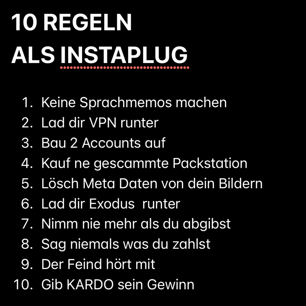 Album cover art for "INTRO (10 REGELN)" by KARDO