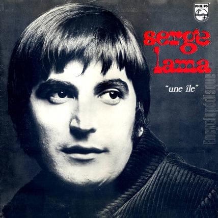 Album cover art for "Une île" by Serge Lama