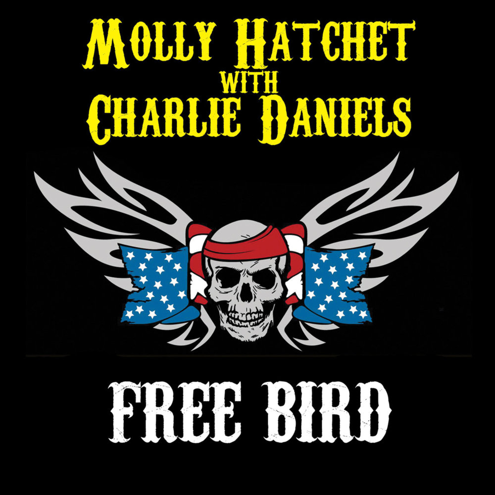 Album cover art for "Free Bird" by Molly Hatchet & Charlie Daniels