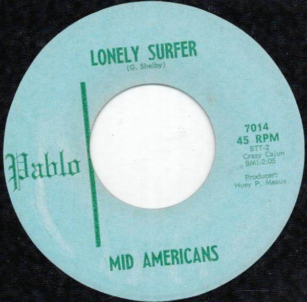 Album cover art for "Lonely Surfer" by Mid-Americans