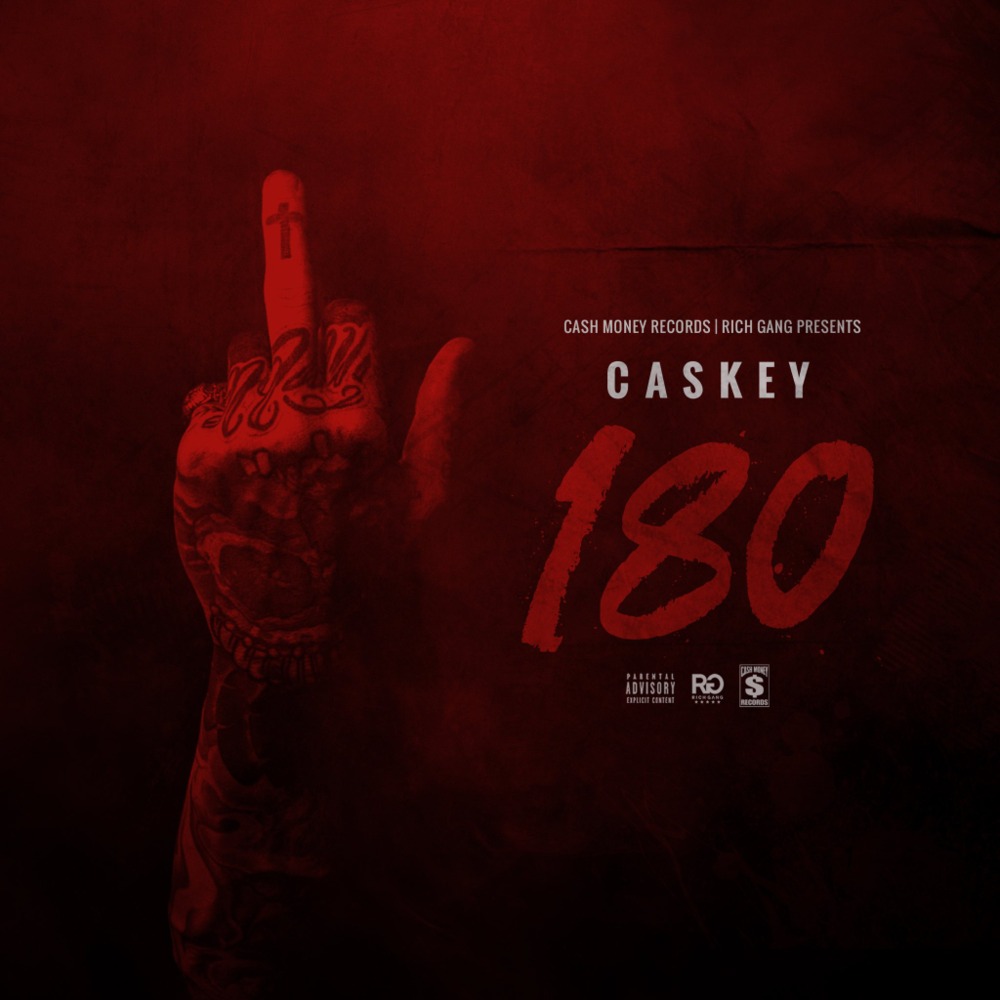 Album cover art for "180" by Caskey
