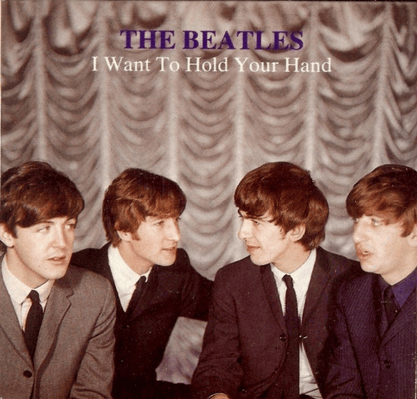 Album cover art for "I Want to Hold Your Hand" by The Beatles