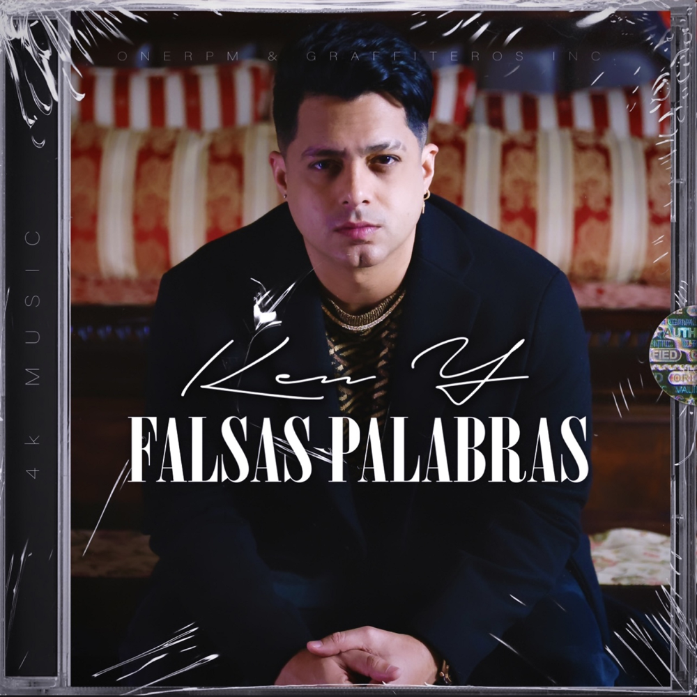 Album cover art for "Falsas Palabras" by Ken-Y