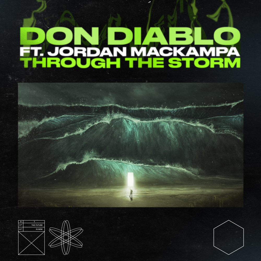 Album cover art for "Through the Storm" by Don Diablo & Jordan Mackampa