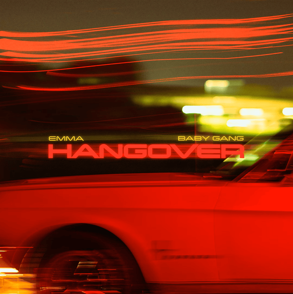 Album cover art for "HANGOVER" by Emma & Baby Gang