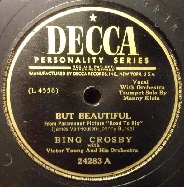 Album cover art for "But Beautiful" by Bing Crosby