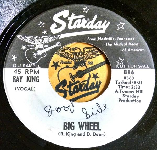 Album cover art for "Big Wheel" by Ray King (Songwriter)