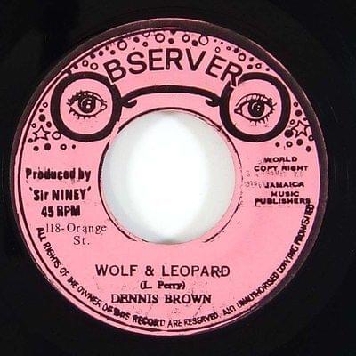 Album cover art for "Wolves & Leopards" by Dennis Brown