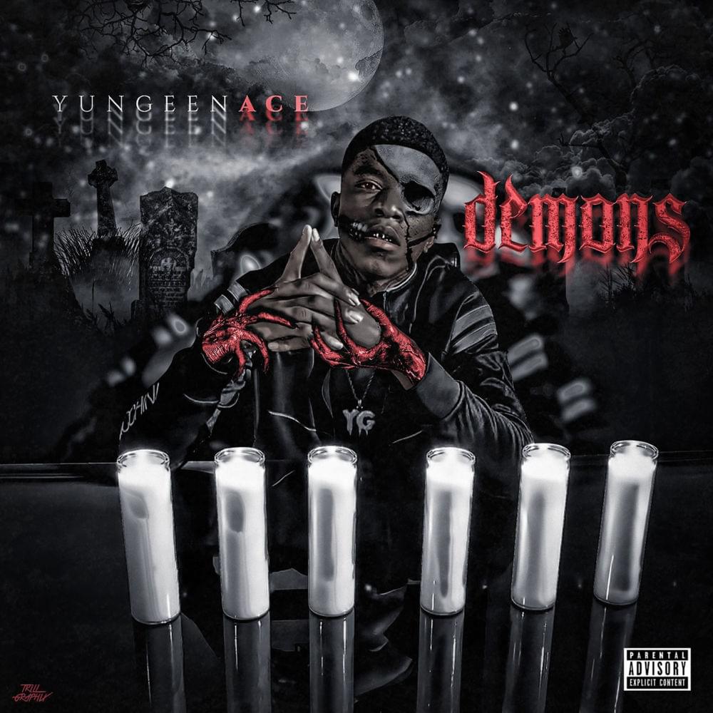 Album cover art for "Demons" by Yungeen Ace