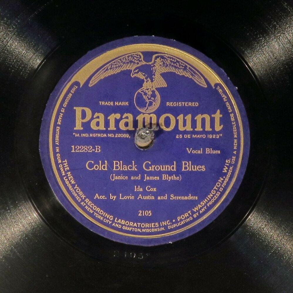 Album cover art for "Cold Black Ground Blues" by Ida Cox