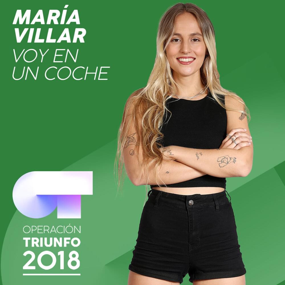 Album cover art for "Voy En Un Coche" by Operación Triunfo 2018 & María Escarmiento