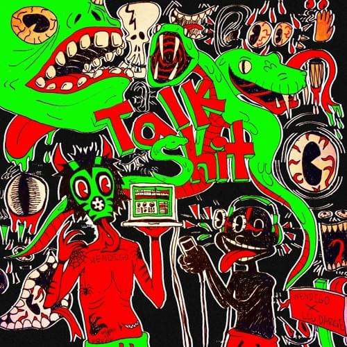 Album cover art for "TALK SHIT" by Lil Darkie