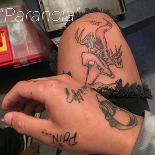 Album cover art for "Paranoia" by Lil Skies