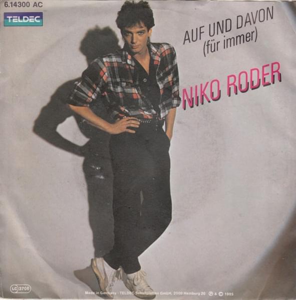 Album cover art for "Auf Und Davon (Für Immer)" by Niko Roder