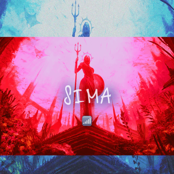 Album cover art for "Σήμα (Sima)" by Sin Boy