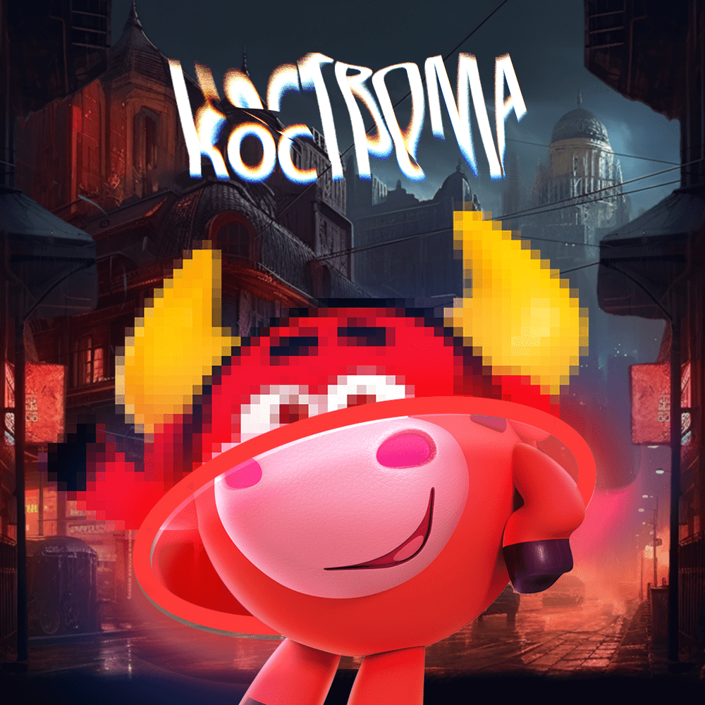 Album cover art for "K.O.S.T.R.O.M.A. Phonk" by Смешарики (Smeshariki)