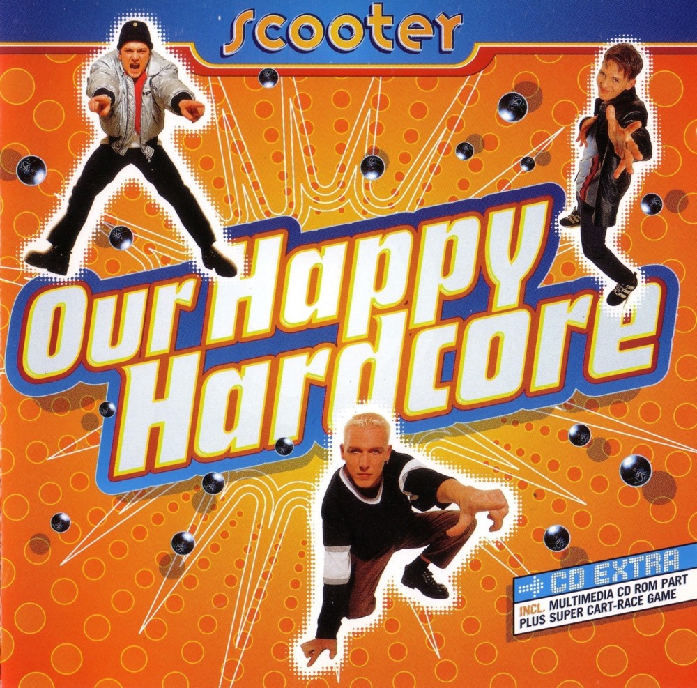 Album cover art for "Back in the U.K." by Scooter