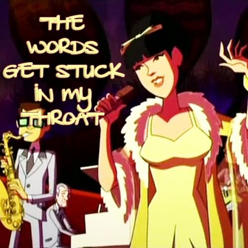 Album cover art for "Words Get Stuck in My Throat" by Fran Southworth