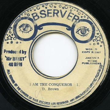 Album cover art for "I Am The Conqueror" by Dennis Brown