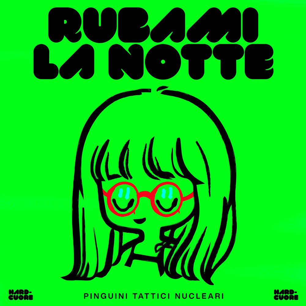 Album cover art for "Rubami la Notte" by Pinguini Tattici Nucleari