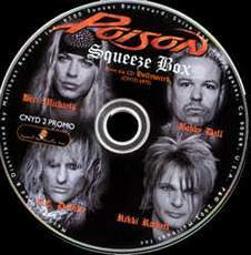 Album cover art for "Squeeze Box" by Poison