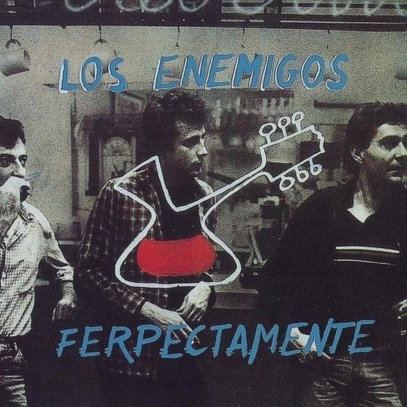 Album cover art for "El ataque de los hombres bruster" by Los Enemigos