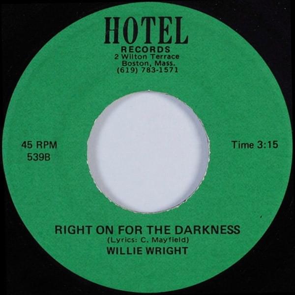 Album cover art for "Right On For The Darkness" by James D. Hall
