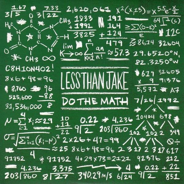 Album cover art for "Do the Math" by Less Than Jake