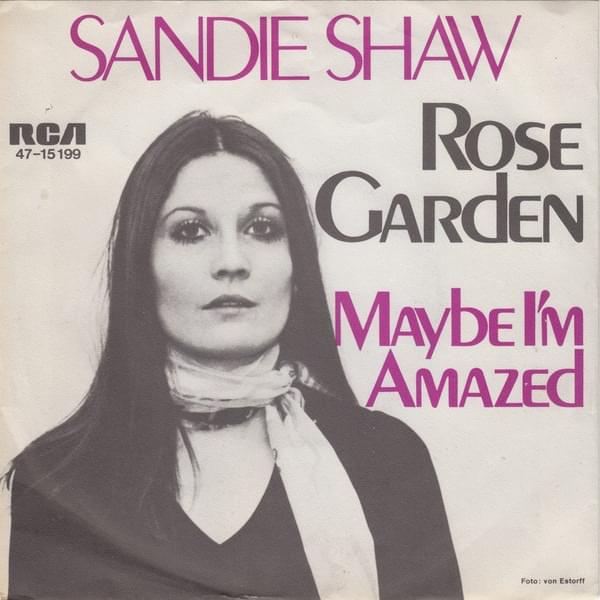 Album cover art for "Maybe I’m Amazed" by Sandie Shaw