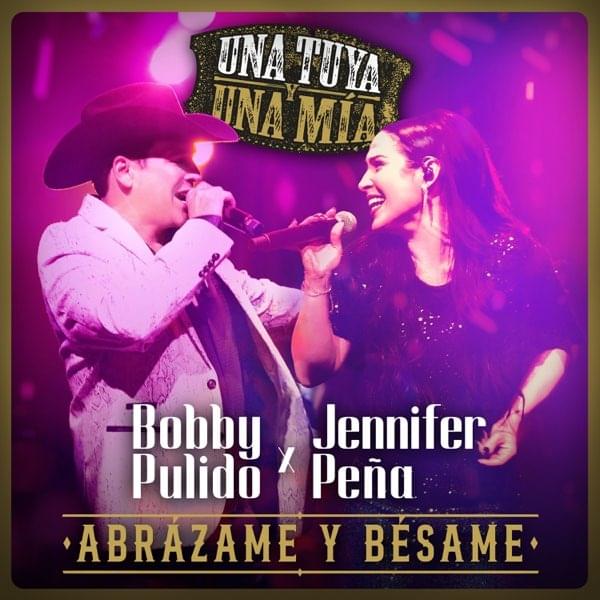 Album cover art for "Abrázame y Bésame (En Vivo)" by Bobby Pulido