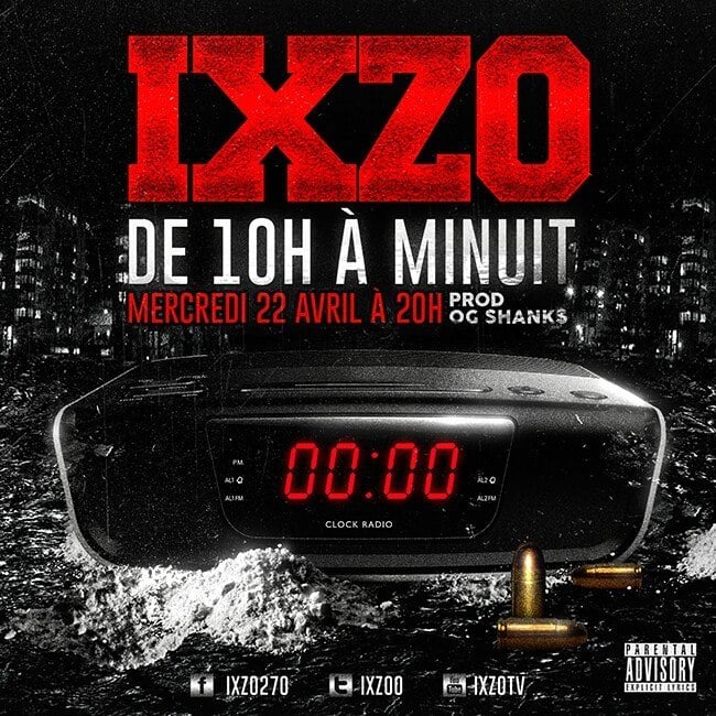 Album cover art for "De 10h � minuit" by Ixzo