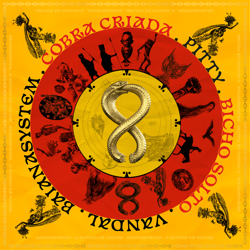 Album cover art for "Cobra Criada / Bicho Solto" by BaianaSystem & Pitty & VANDAL