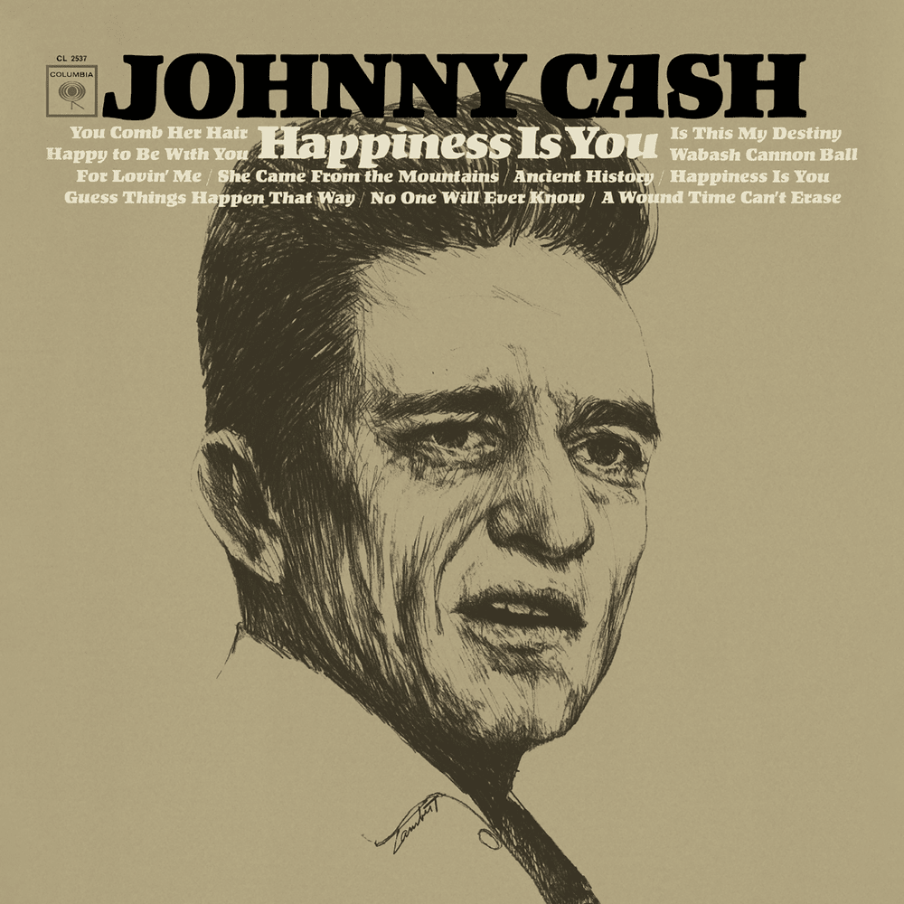 Album cover art for "Wabash Cannonball" by Johnny Cash